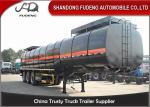 Single Compartment 36000L Fuel Tanker Semi Trailer 2 Pieces Manhole Cover