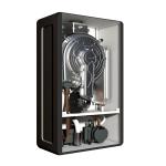 Gas Condensing Wall Mounted Heater Black Case Heat And Bath Dual Function