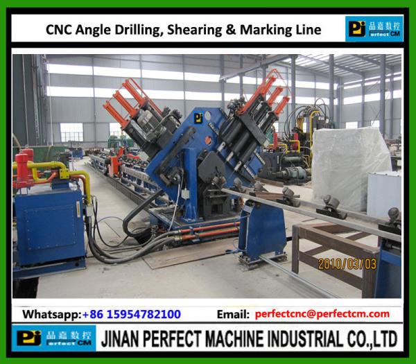 CNC High Speed Angle Drilling and Marking Line Used in Transmission Tower