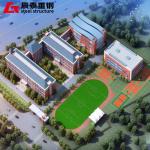 Prefabricated Steel Structure High Rise Building Workshop Community Accommodatio