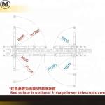 4000kg Lifting Capacity Two Post Car Lift With 2 Steps Support Arm And Floor