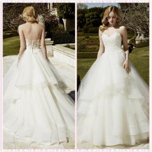 China Ball gown Sweetheart Lace Tulle wedding gown Bridal dress#Ibanda on sale