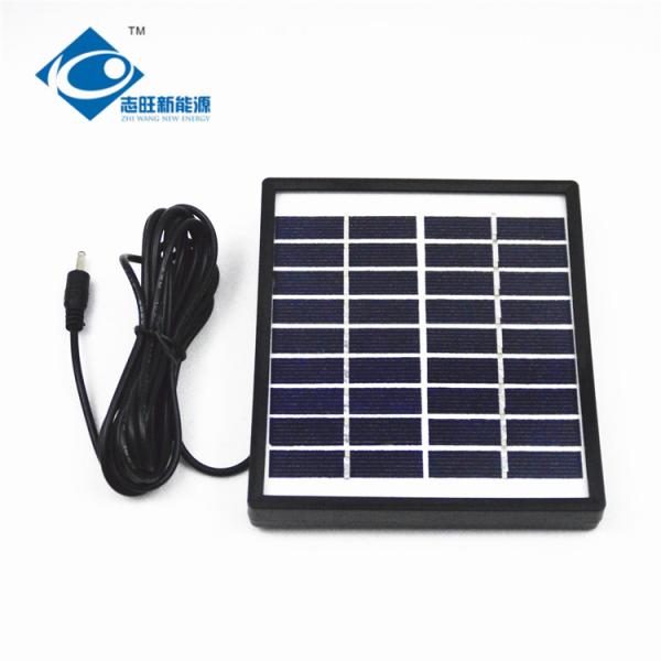 Zhiwang 9V Mini Poly Photovoltaic Solar Panel 1.5W Glass Laminated Solar Panel
