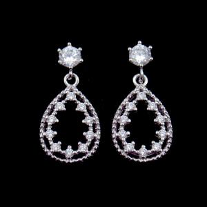 Wholesale Fashionable 925 Sterling Silver Earrings / Sector 925 Silver Hoop Earrings from china suppliers