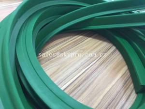 China Low Noise Food Grade Transmission Parts Anti-slip High Tensile Green Industrial Conveyor Belt Cleat on sale