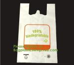 BIODEGRADABLE PVA PLASTIC WATER SOLUBLE VEST HANDLES BAG, COMPOSTALE PLA+PBAT