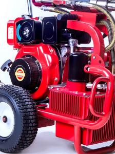 Wholesale Hydraulic Diesel Piston Pump Sprayer Airless Paint Equipemnt 13.5L/Min Putty from china suppliers