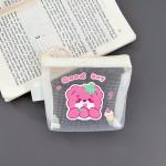 CARTOON NET COIN PURSE CUTE CHANGE STORAGE BAG TRANSPARENT PORTABLE CARD POCKET