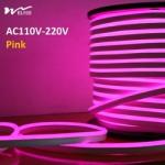 120LEDs Neon Rope Lights Dimmable 110V 220V Cuttable Remote Control Strip Light