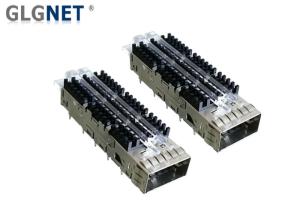 Wholesale 56G Ethernet QSFP+ Cage QSFP28 Connector With Heat Sink Light Pipe EMI Tabs from china suppliers