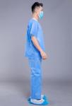 Knit Collar Unisex SMS 35g Nurses Scrub Suit Uniform