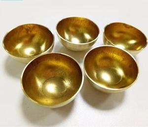 Wholesale Hollow Copper Half Sphere / 35MM 42MM Sphere Hollow Half Ball Electric Conductivity from china suppliers