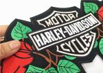 Durable Large Motorcycle Biker Patches Smooth Heat Cut Border Wear Resistant