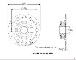 Wholesale 205KRP2-6PF Double Seal Nonstandard Agricultural Machinery Bearing High Precision Certified ISO9001 from china suppliers