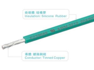 Wholesale 22AWG FT2 Green Silicone Rubber Wires UL3212 600v 150C For Home Appliance from china suppliers