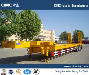 China heavy duty tri-axle gooseneck flatbed trailer for sale on sale