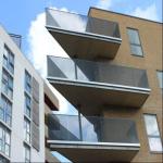 Morden Glass Railing 8+8mm Laminated Tempered Glass Aluminum U Channel Glass