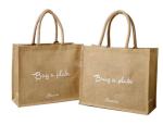 Vintage Personalized Jute Tote Bags Reusable With Excellent Air Permeability