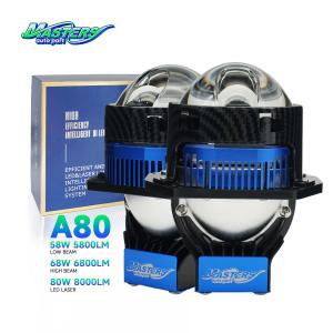 Wholesale Masters A80 Lens LED Laser/Hi/Lo Beam 85W 8500 Lumens 3 inch Dual laser Projector from china suppliers