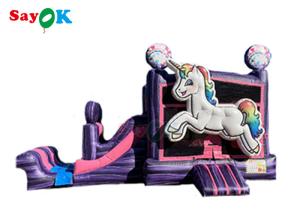 Wholesale Inflatable Kids Slide Inflatable Unicorn Bounce House Jumper Slide Party Rental Unicorn Kid Zone Wet Dry Combo from china suppliers