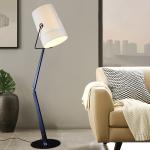 Nordic Modern Simple Hardware Cloth LED Floor Lamp tall standing floor lamp(WH