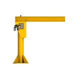 Remote Control Floor Mounted Jib Crane Electric Hoist For Workshop