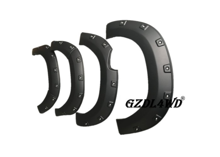 Injection Molding Car Fender Flares For Toyota Hilux Revo 2015-2016 , Flared Wheel Arches