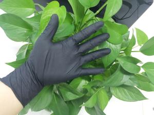 Wholesale latex free black nitrile examination gloves highly durable for hospital from china suppliers