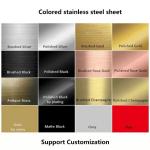 China Steel Sheets Factory Made 304 Mirror Surface Color Stainless Steel Plate