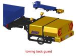 Traffic Yellow 750kg Truck Mounted Attenuator Aluminum Alloy