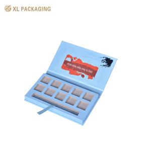 Wholesale Luxury Embossing Logo Soft Touch Lamination Fashion Face Eye Shadow Palette Paper Packaging Box With Mirror from china suppliers