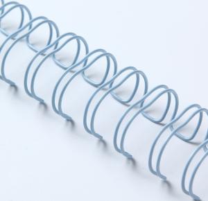 Wholesale Nylon Coated 0.25'' Metal Spiral Wire , A4 Bookbinding Twin Ring Wire from china suppliers