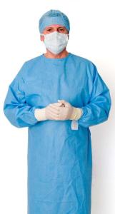 Wholesale Custom Disposable Sterile Medical Surgical Hospital Gowns Waterproof SMS Protective Clothing from china suppliers
