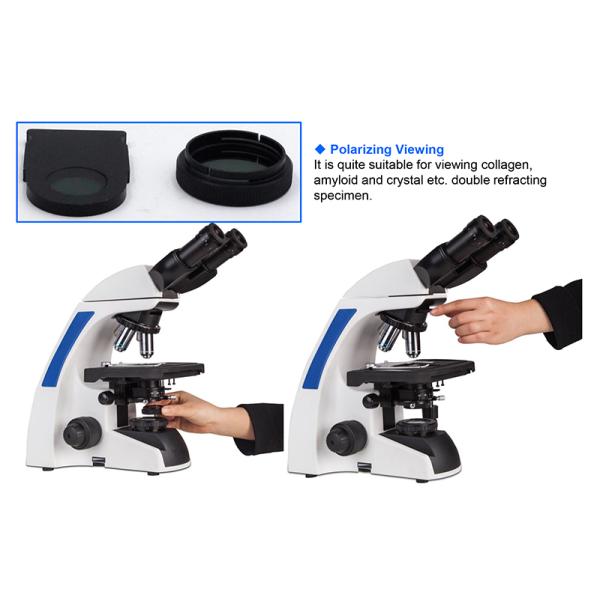 infinity Plan Achromatice Compound Optical Microscope 3W LED A12.1502 Backward Quadruple Nosepiece