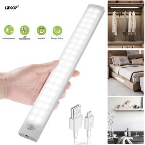 Wholesale USB Charging LED Motion Sensor Light Magnetic Suction Long Cabinet Light from china suppliers