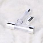 Silver Plastic PP Round Aluminum Cap Cream Airless Bottles 15ml 30ml 50ml 80ml