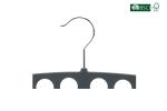 Suitable Length Betterall Black Ten Holes Velvet Scarves Hanger Ties Racks