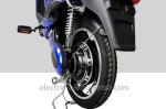 Blue Pedal Assisted Electric Scooter , 18" X 2.5 Electric Moped Scooter For