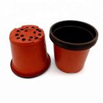PP Sun Hemp 15cm Width Plastic Flower Pots 12 Drainage Holes