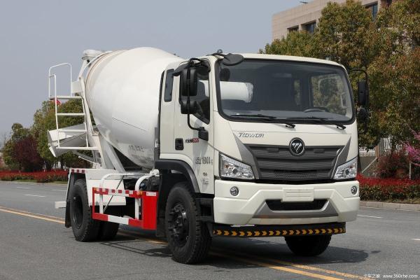 Euro 3 Foton Small 3 Cubic Meters Concrete Mixer Truck 83 Max Speed(Km/H) Truck