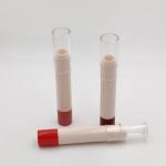 Fancy Round Lip Stick Tubes Plastic Lip Balm Container Private Label Slim