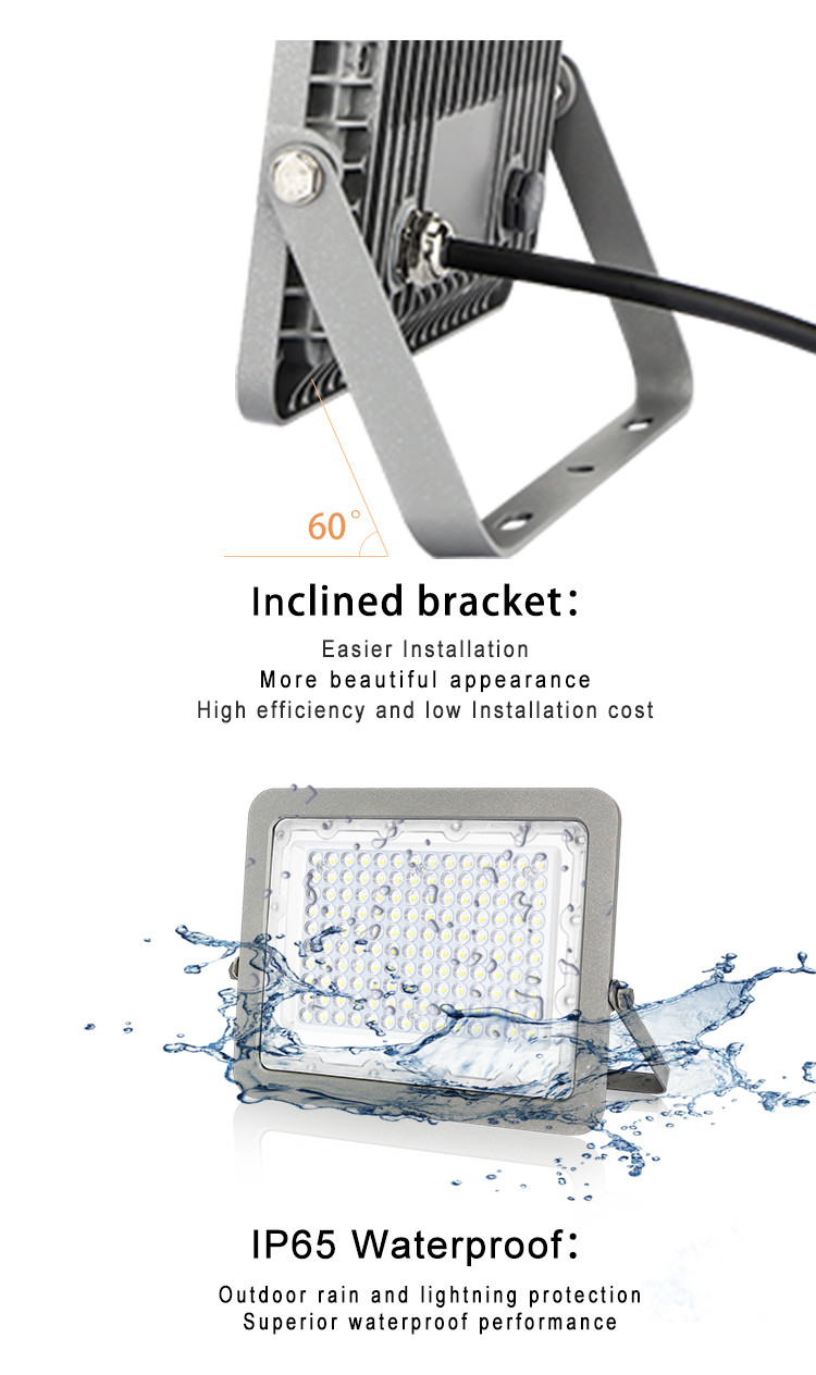 Modular RGB LED Flood Light 200w 300w 400w Marine Projector Equivalent Sport Lighting