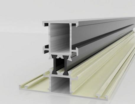 Anodized Aluminum Window Extrusion Profiles , Deep - Processing Aluminum Window