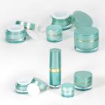 Empty Cosmetic Round Plastic Acrylic Packaging Container Cream Jar Lotion Bottle