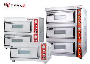 China Fast Heating Baking Pizza Oven Double Deck Pizza Stove Electrical Or Gas Available on sale