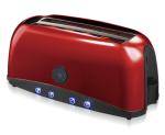 Stainless Steel 4 Slice Long Slot Electric Toaster For Home Breakfast