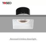 125Mm Recessed Trimless Anti Glare Downlights 6000k Spot Led Light