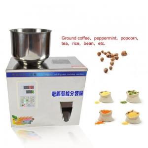 China 200g Semi Automatic Powder Filler Machine For Tea Seeds Grains Bottle Bag Powder on sale