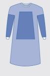 Blue Fluid Resistant Disposable Surgical Gowns EO Sterilize Reforced Chemotherap
