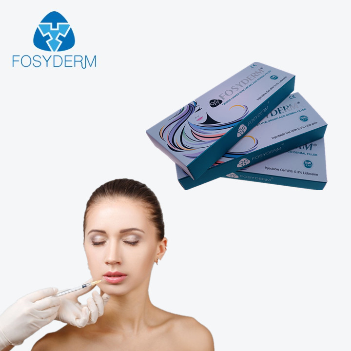Cross Linked HA Gel Hyaluronic Acid Dermal Filler 1.1Ml Derm For Lips Filling